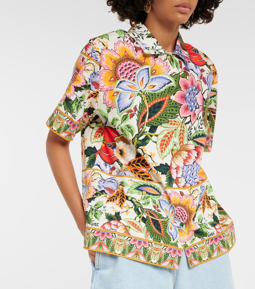 Floral cotton shirt