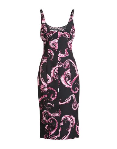 Woman Midi dress Black Size 10 Polyester, Elastane