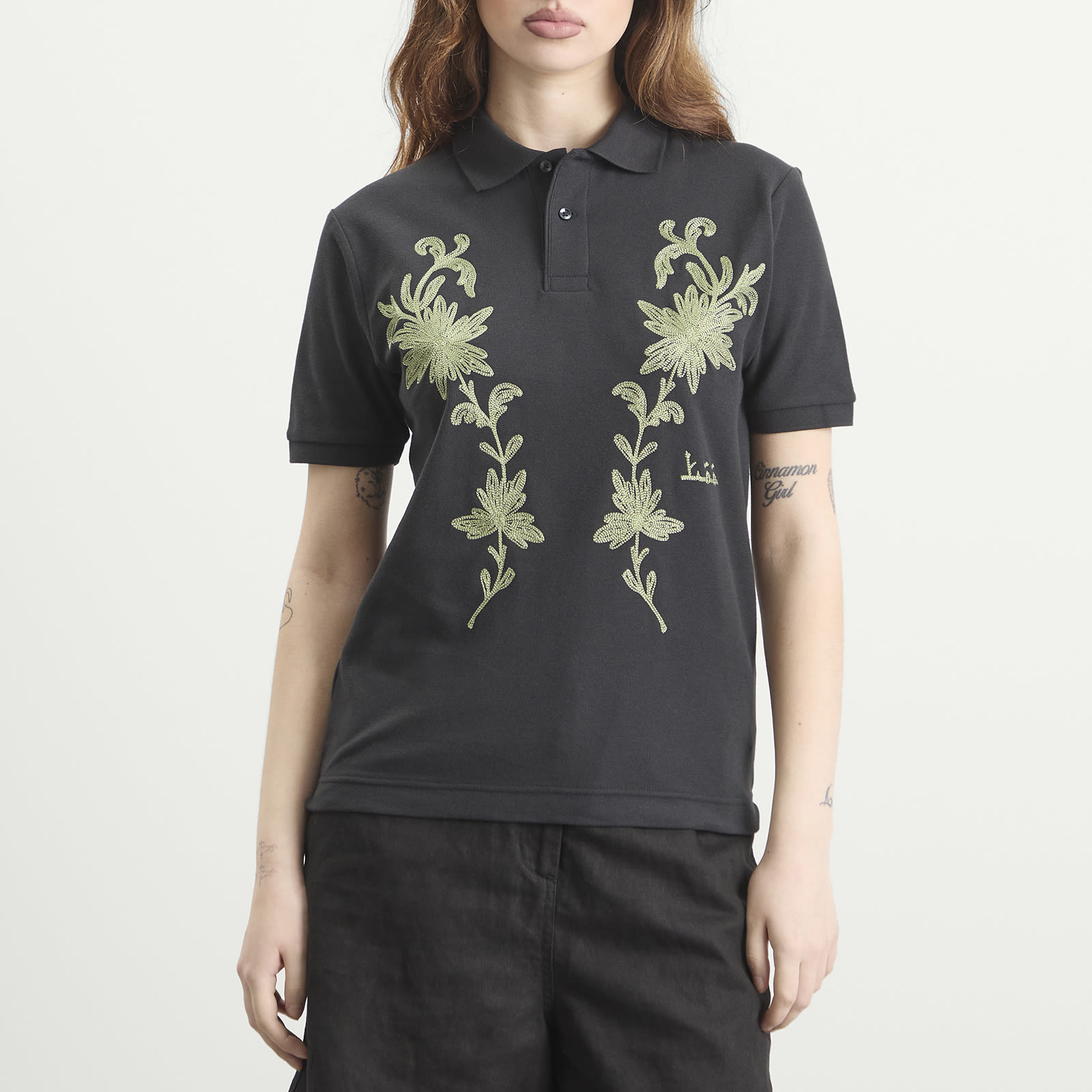 TOGA Embroidery Polo Shirt Black