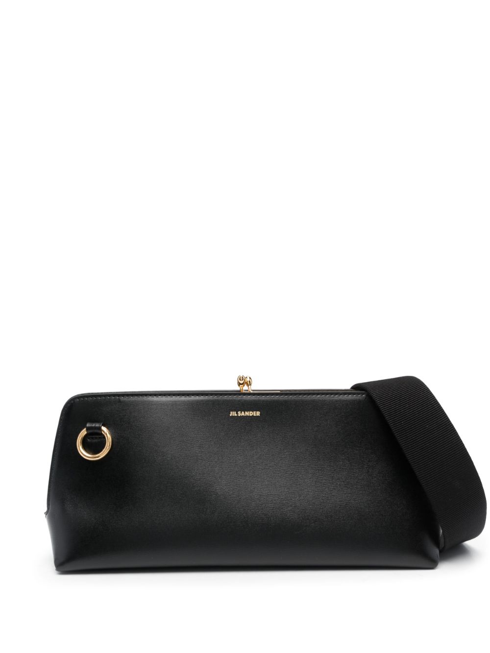 Small Goji leather shoulder bag - Black