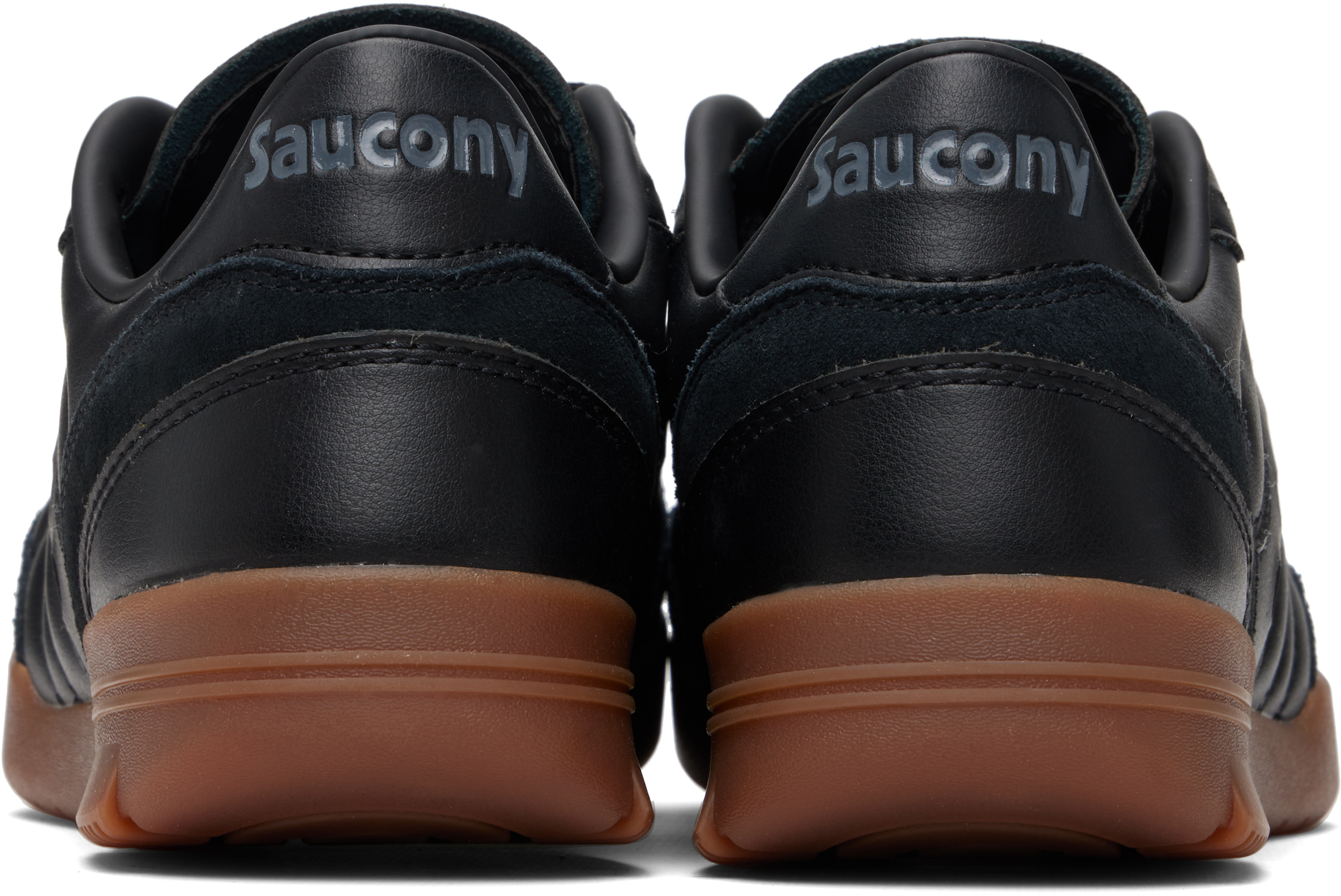 Black 586i Leather Sneakers