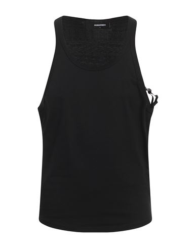 Dsquared2 Man Tank top Black Size L Cotton