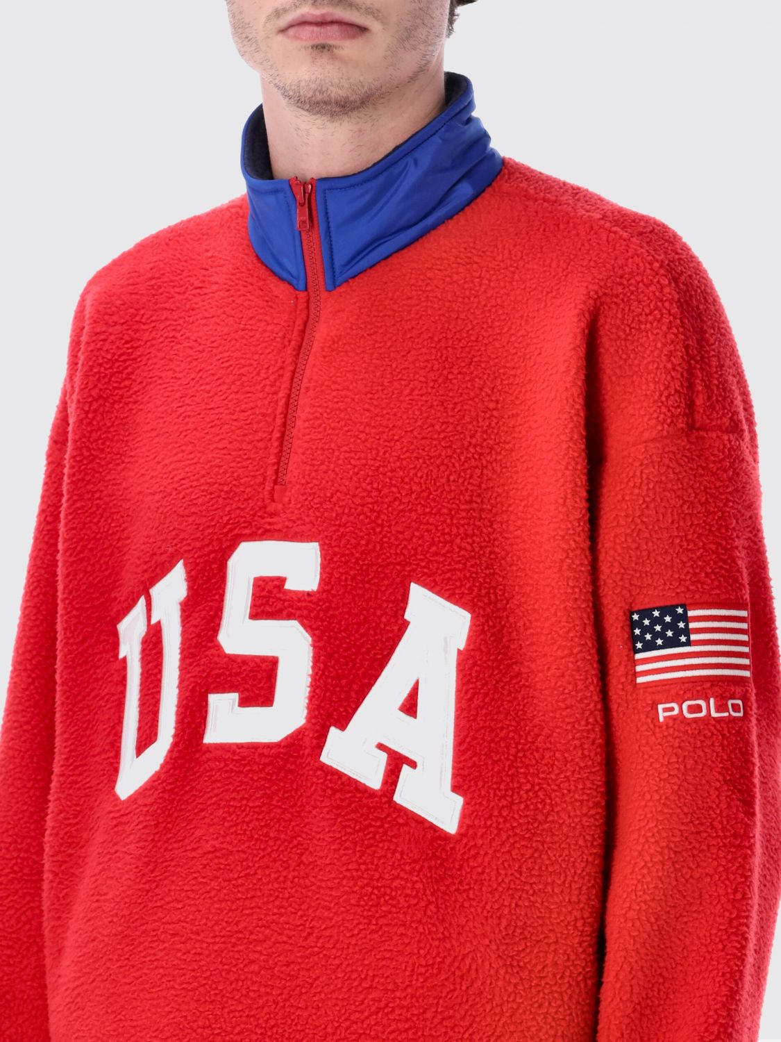 Sweatshirt Men color Blue