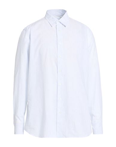 Man Shirt Light blue Size L Linen, Cotton