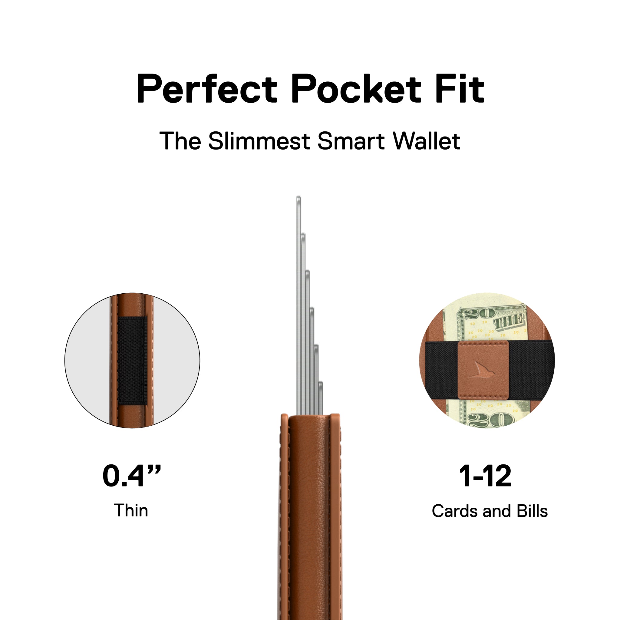 Men's Wallet - Smiley x Ekster Premium Slim Men's Wallet Trackable Wallet Leather Smart Wallet RFID Blocking