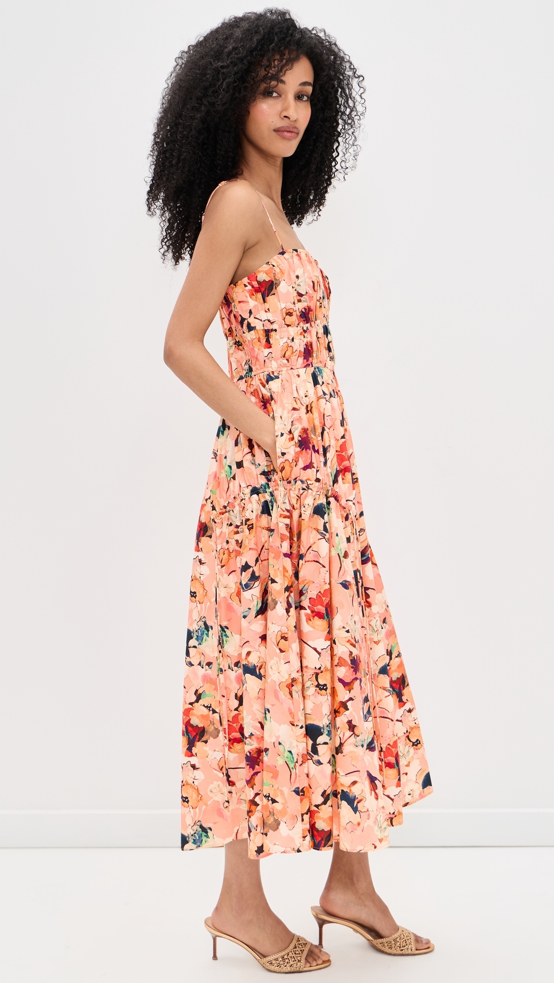 Vidri Cotton Cami Dress Camellia