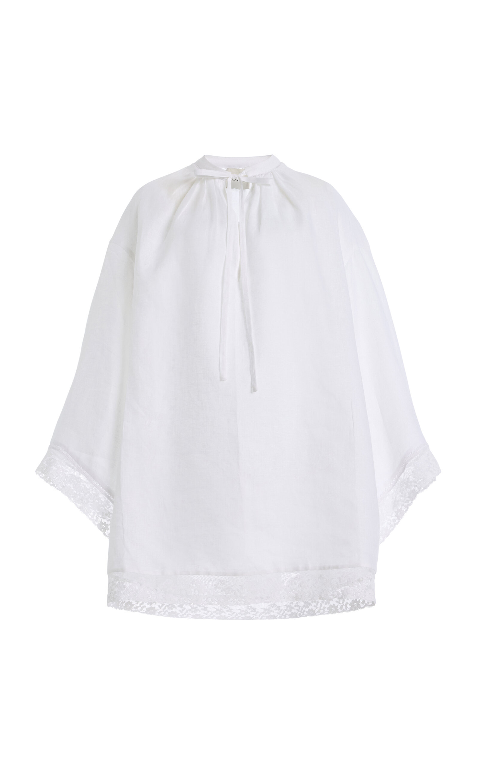 Exclusive La Isla Veronica Linen Mini Kaftan - Moda Operandi