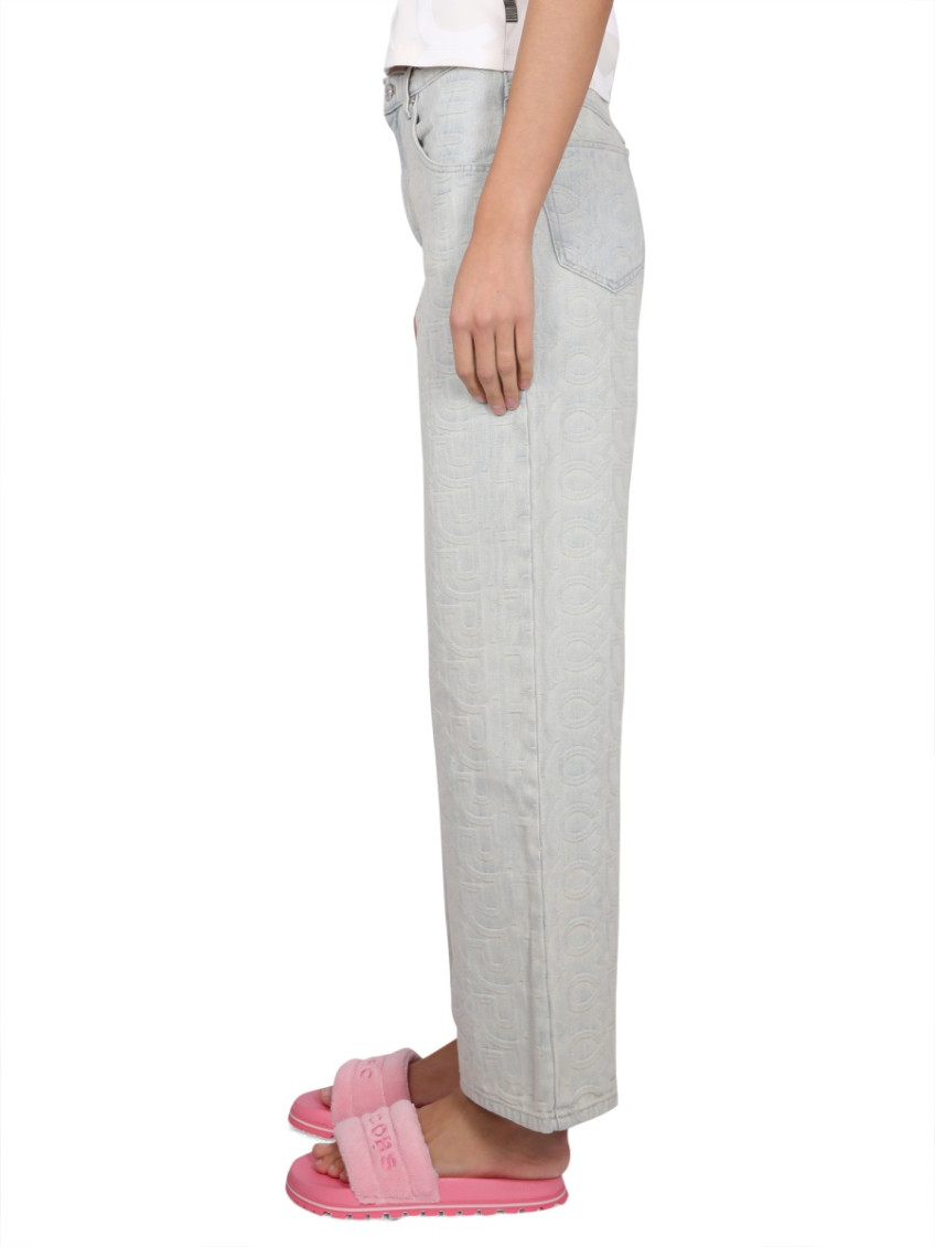 Denim Monogram Pants