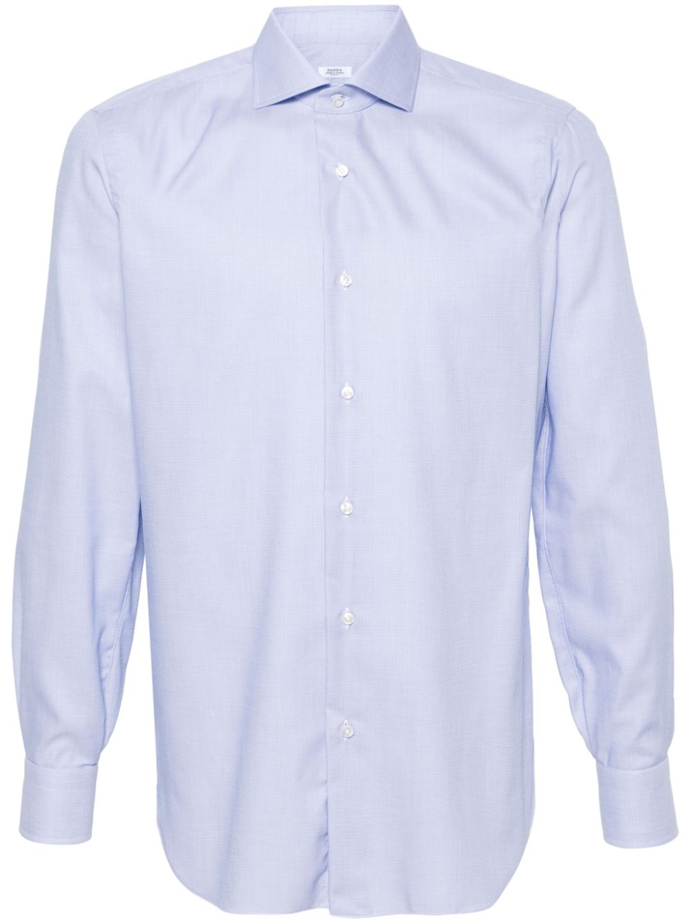Jacquard cotton shirt - Blue