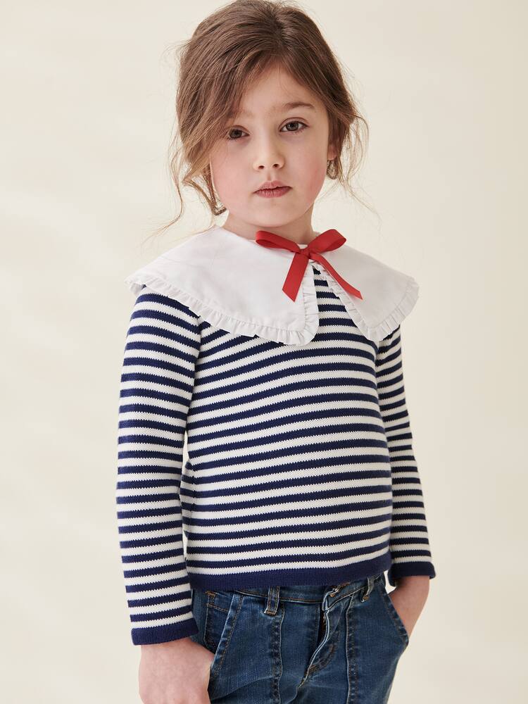 Morissa striped cotton sweater