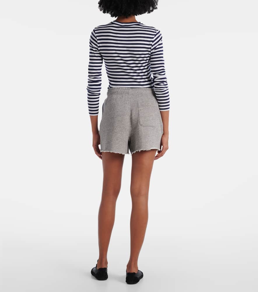 Cotton-blend fleece shorts