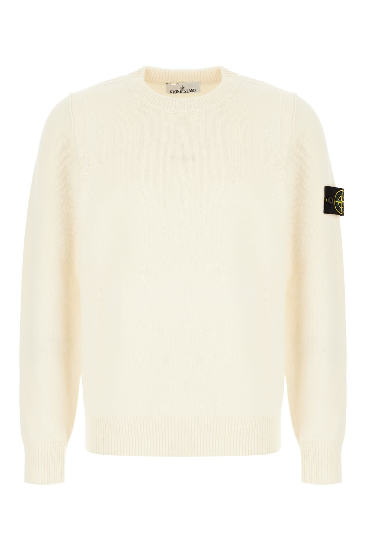 White Logo Patch Sweater