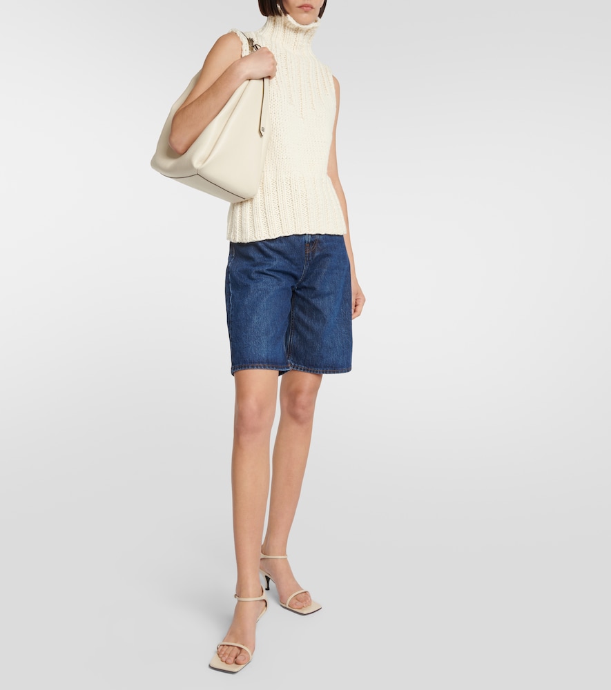 Wool turtleneck top