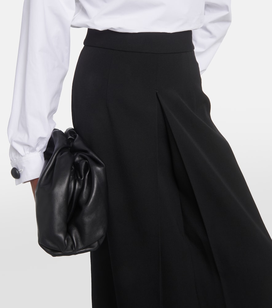 Wool maxi skirt