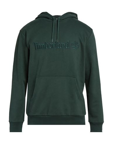 Man Sweatshirt Dark green Size M Cotton, Polyester