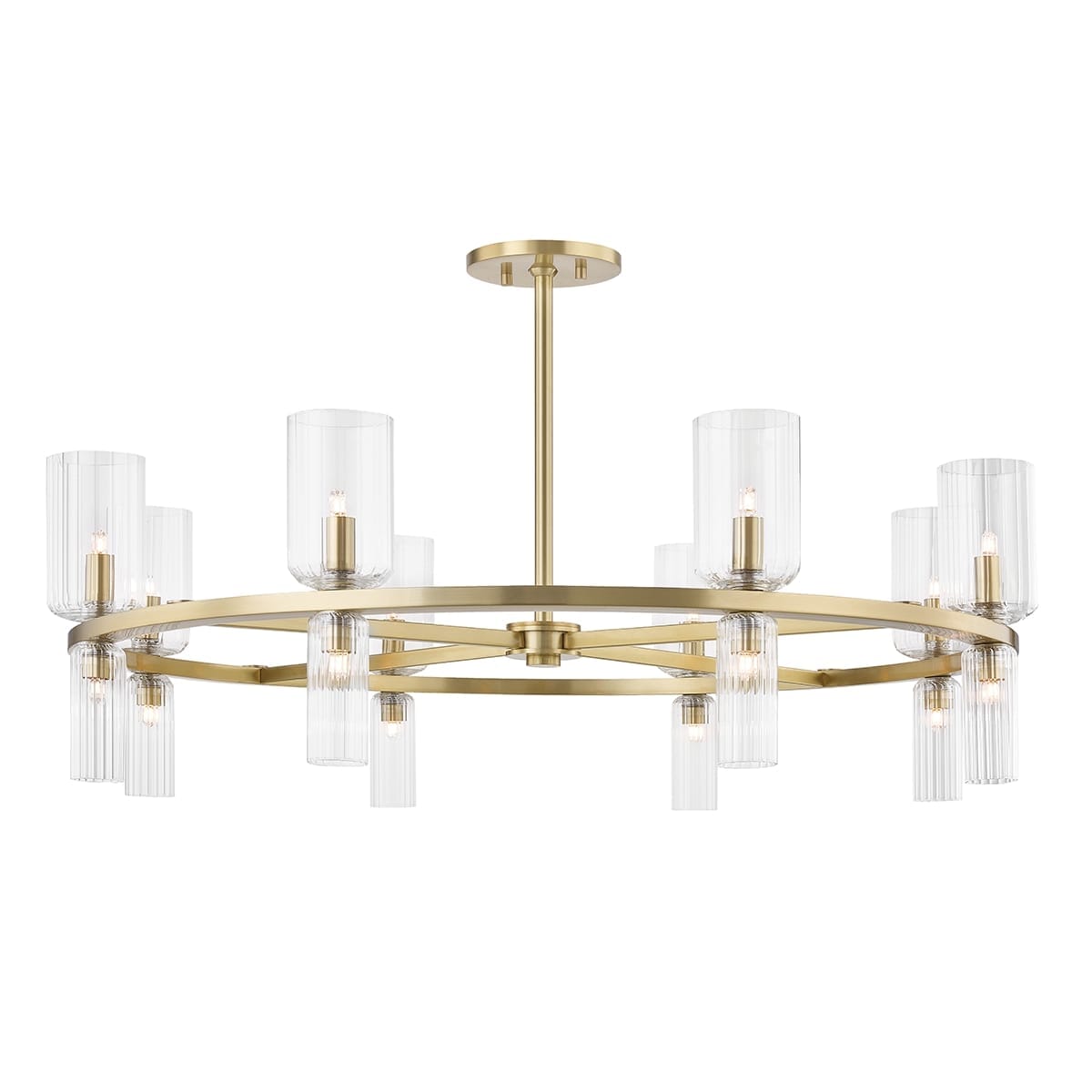 Mitzi Tabitha 16-Light Chandelier in Aged Bra