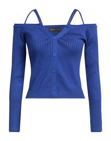 Woman Cardigan Bright blue Size ONESIZE Viscose, Polyester