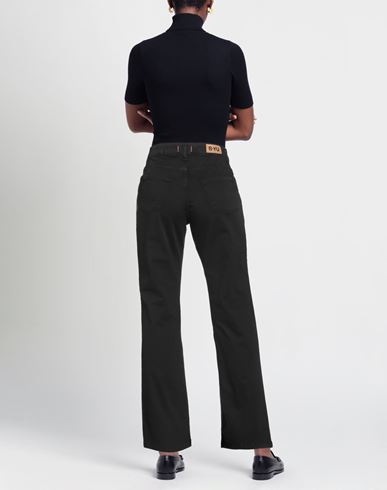 B. yu Woman Pants Black Size S Cotton, Elastane