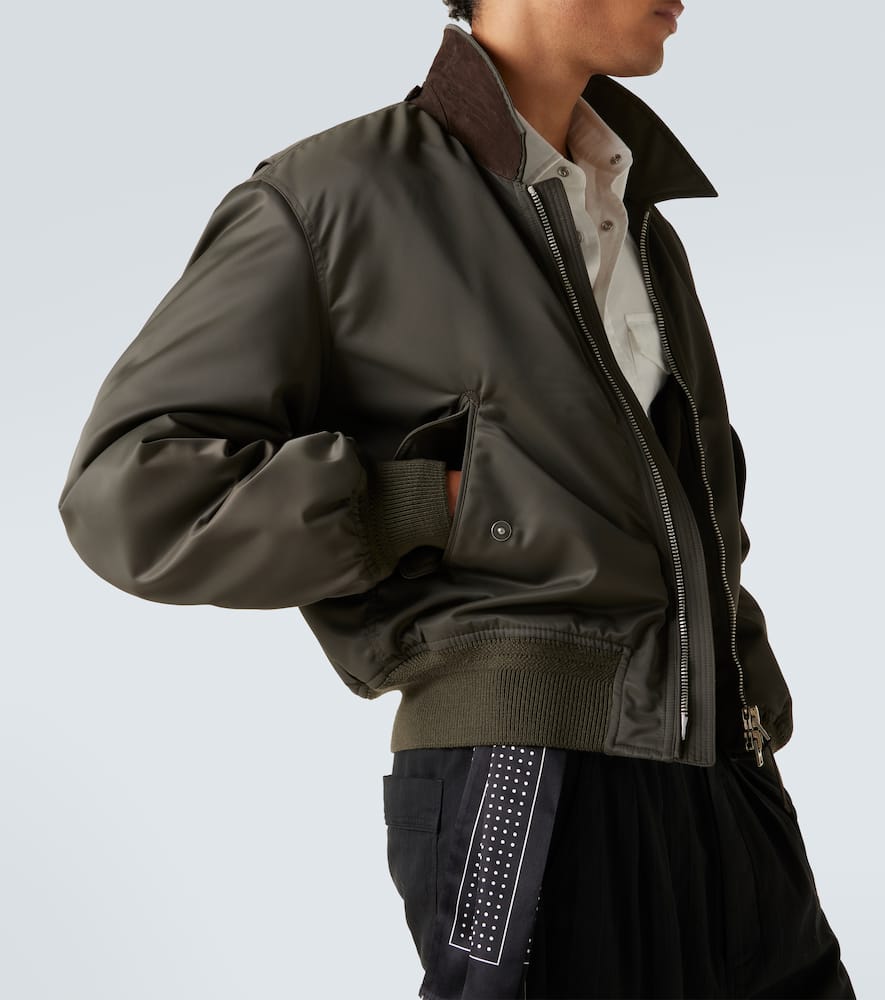 Satin bomber jacket