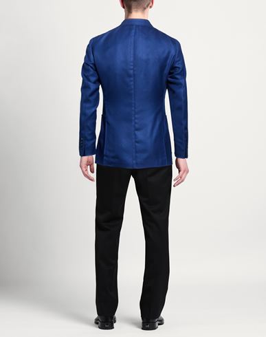Man Blazer Blue Size 40 Cashmere, Silk