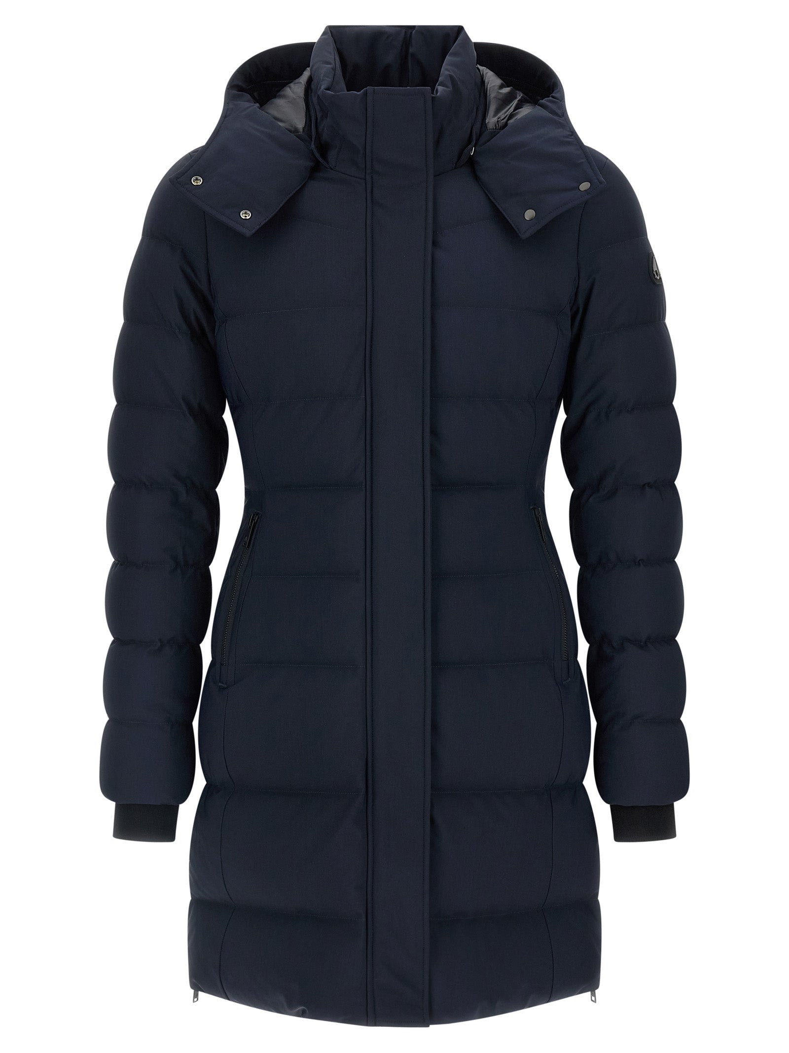 Quilted Goose-Down Down Jacket — Navy
