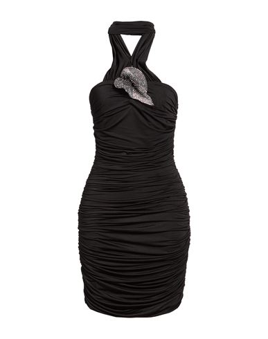 Woman Mini dress Black Size 8 Polyester, Elastane