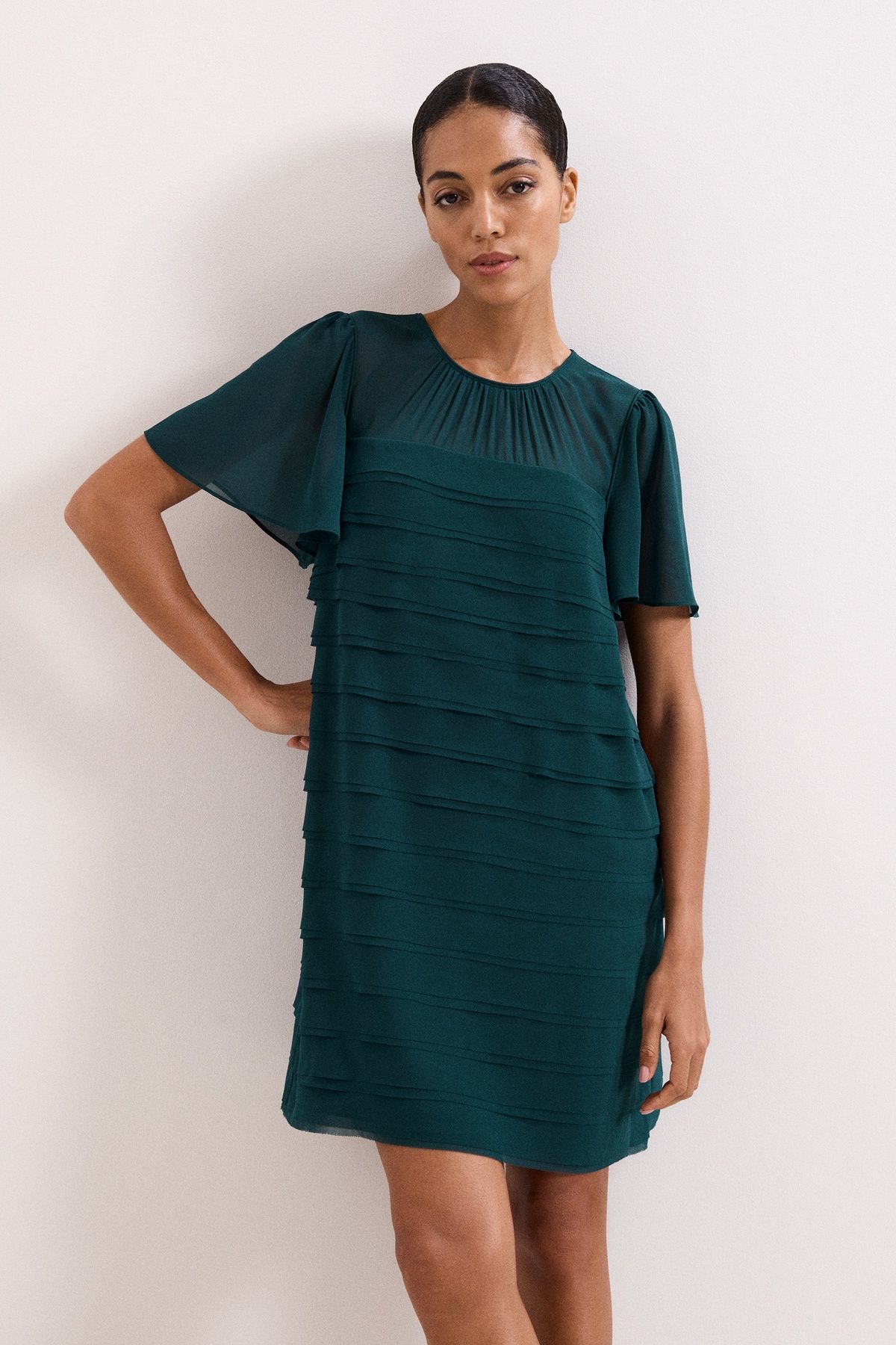 Phase Eight Women's Fallon Layered Dress in Tea
