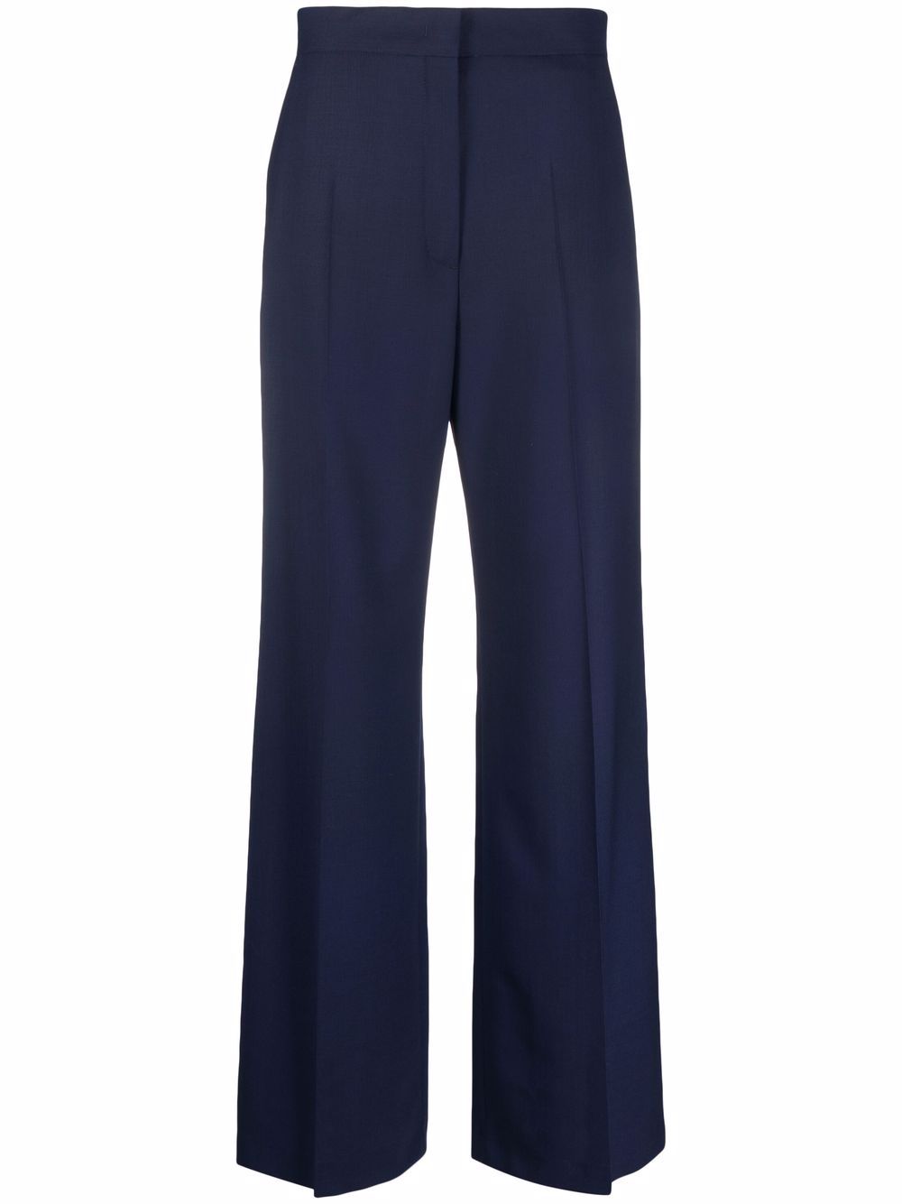 High-waisted tailored trousers - Blue