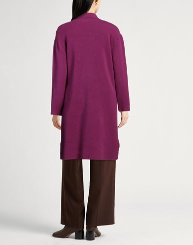 Annarita N Woman Overcoat & Trench Coat Fuchsia Size 1 Viscose, Modal, Elastane