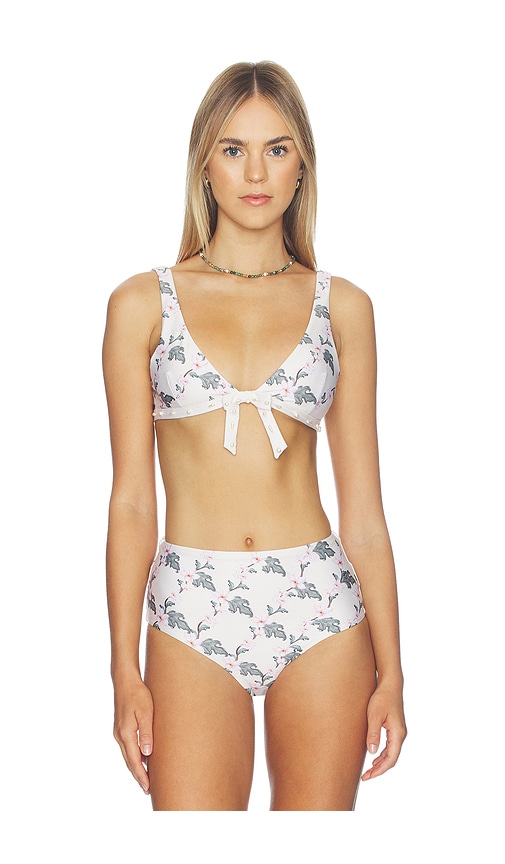 Agua by Agua Bendita Huerta Bikini Top in White. - S also in XS
