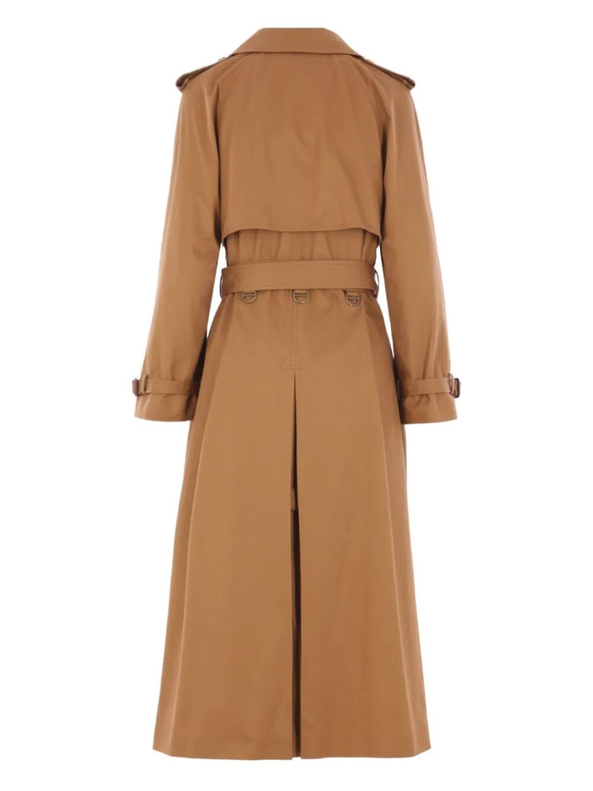 Brown Double Breasted Trench Coat
