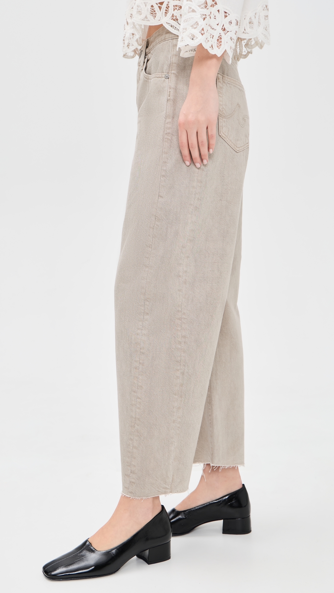 Hattie Crop Jeans Sulfur Light Taupe