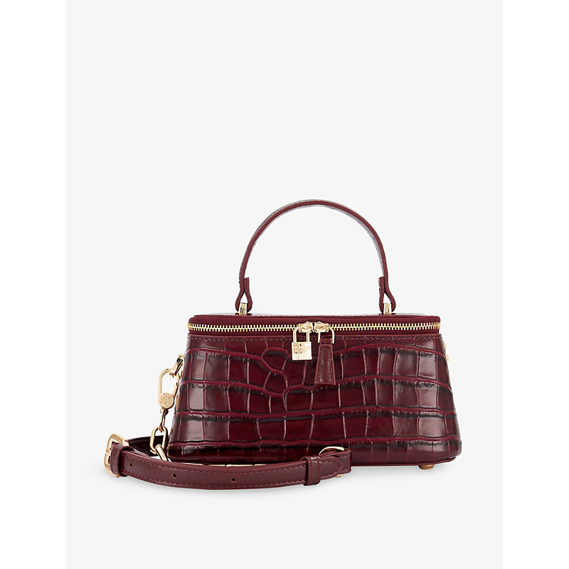 Womens Successful Mini Leather Top-Handle Bag