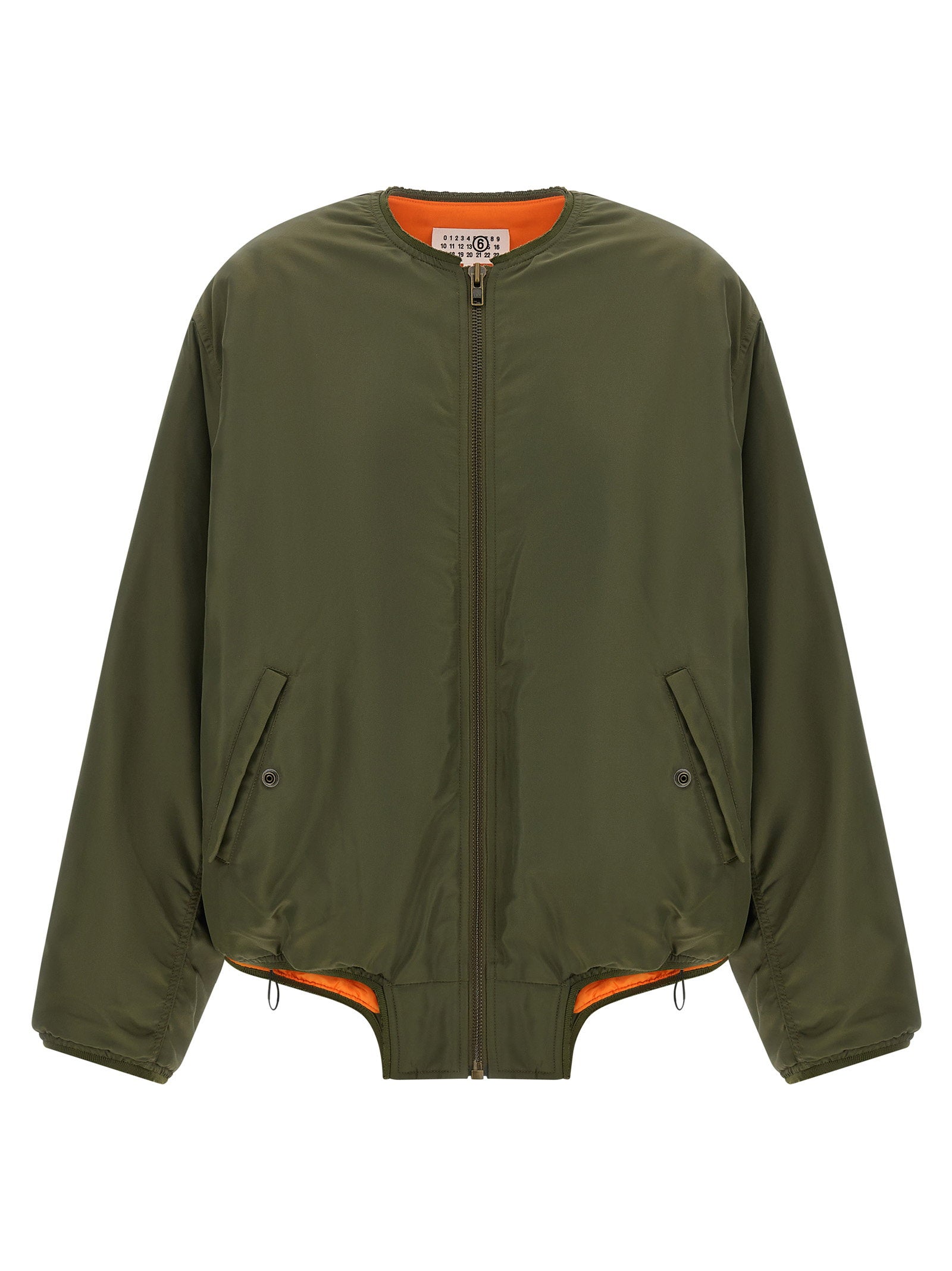 Sculptural Hem Technical Jacket — Olive Green
