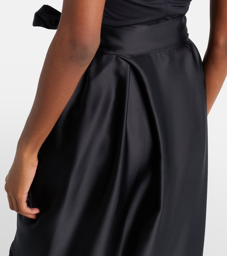 Kendall bow-detail maxi skirt