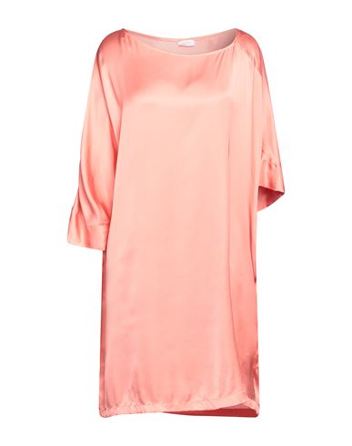 Rossopuro Woman Mini dress Coral Size L Viscose