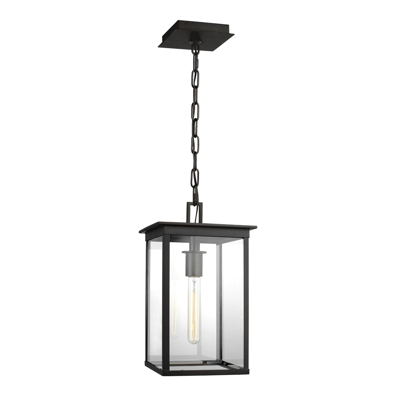 Visual Comfort Studio Freeport Outdoor Hanging Light in Heritage Copper by Chapman & Myer