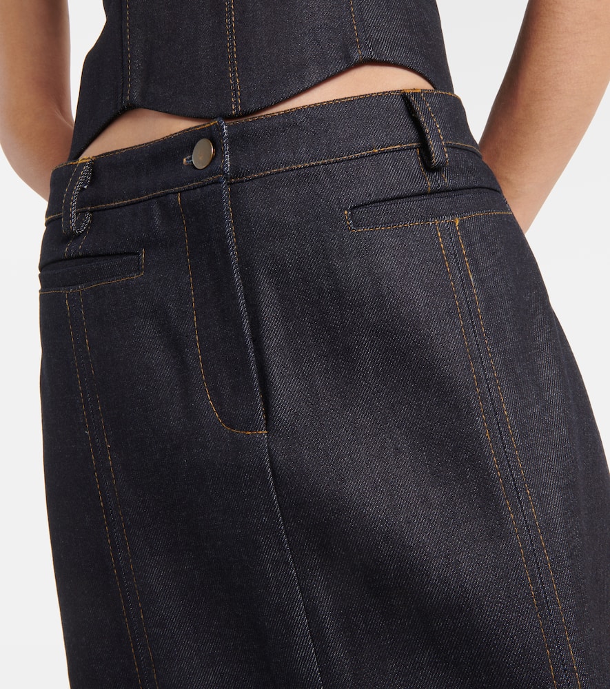 Alis denim maxi skirt