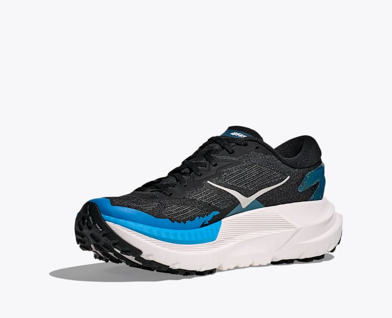 HOKA Men's Mafate X Shoes in Black/Skyward Blue