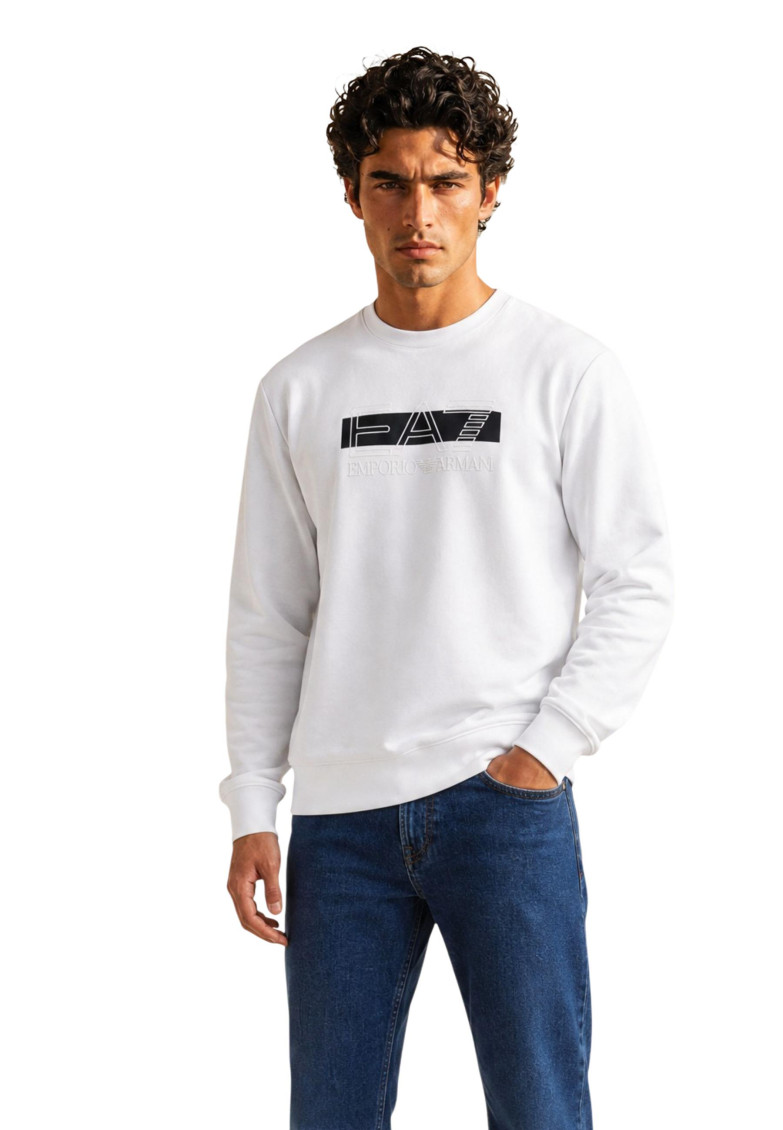 White Crew Neck Sweatshirt