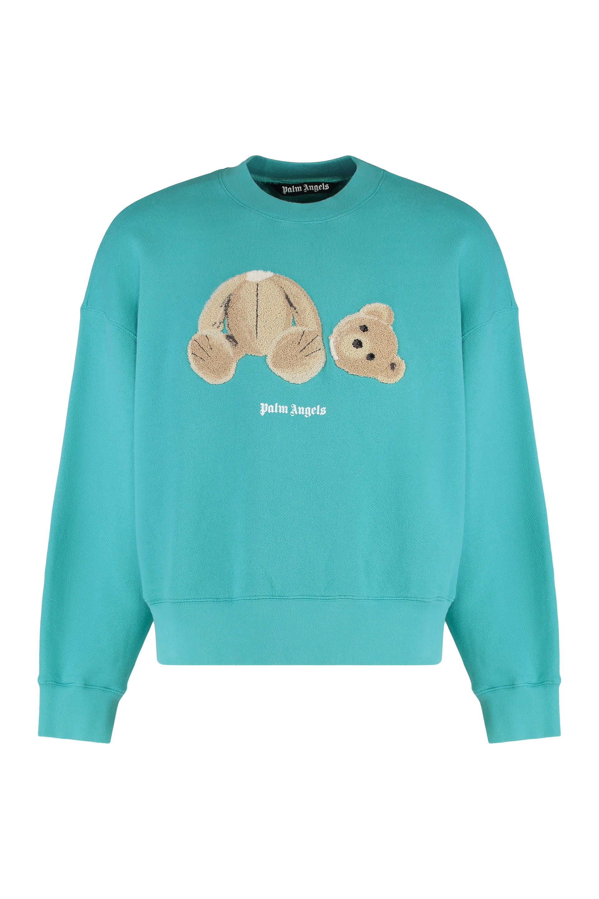 Bear Motif Crew Neck Sweatshirt