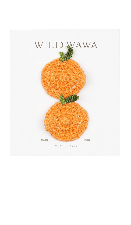 Wild wawa juego de pinzas para crochet en color naranja a