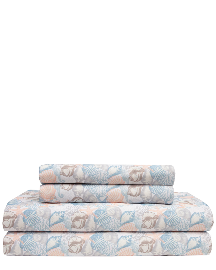 Microfiber Coastal Print Sheet Set