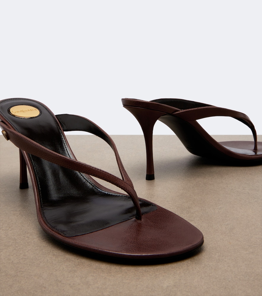 Sue leather thong sandals