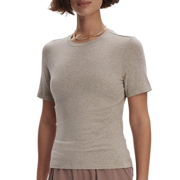 Women's Regina Fitted T-Shirt Small Taupe Marl