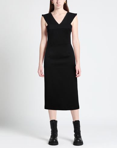 Woman Midi dress Black Size 8 Viscose, Nylon, Elastane