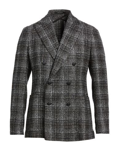 Man Blazer Black Size 36 Virgin Wool, Polyester