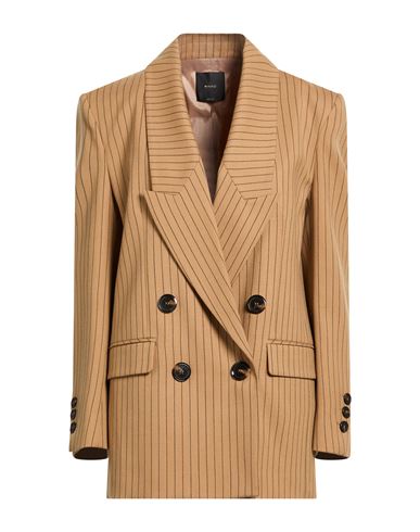 Woman Blazer Camel Size 4 Polyester, Wool, Elastane