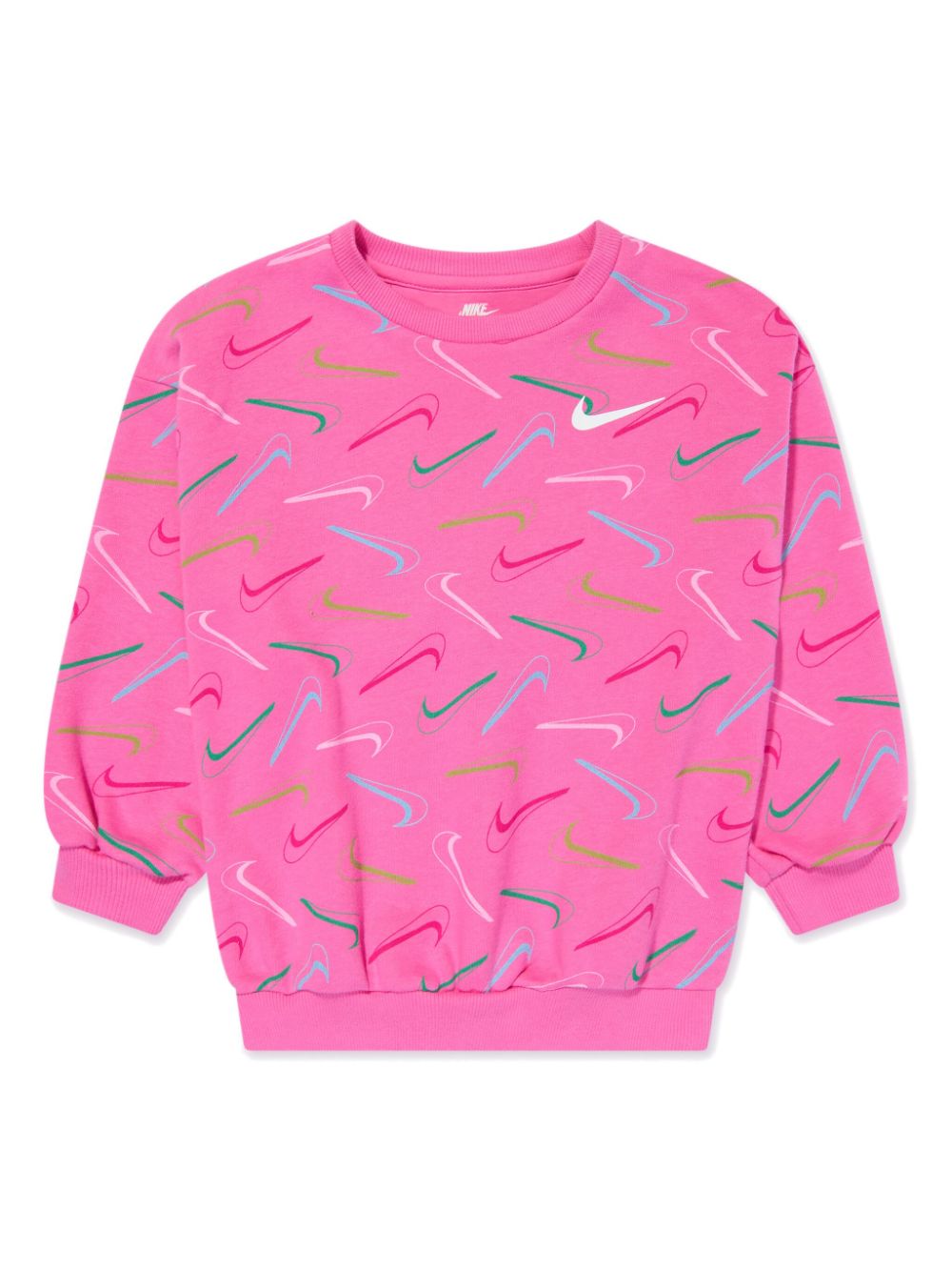 Swoosh logo-print sweatshirt - Pink