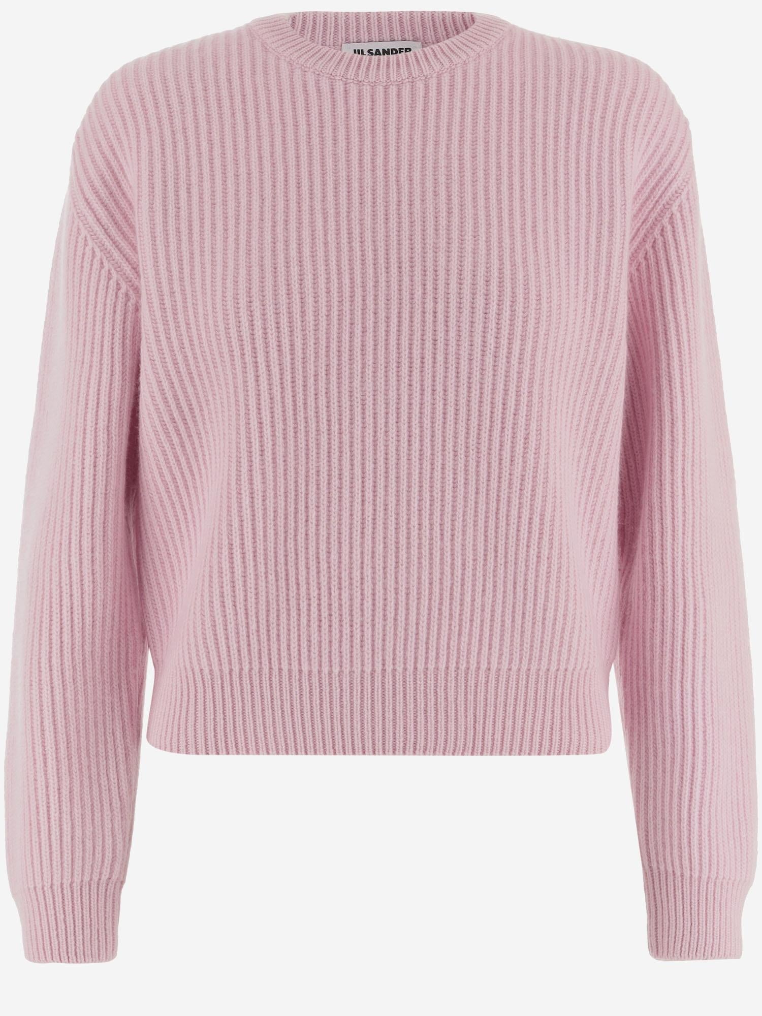 Ribbed Wool Sweater — Pink